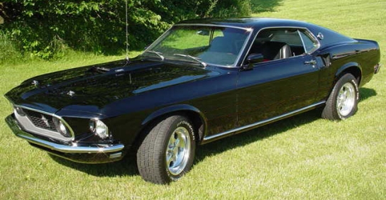 Black 1969 Ford Mustang Mach 1