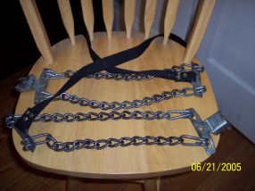 Photo of actual super car emergency tire chains.