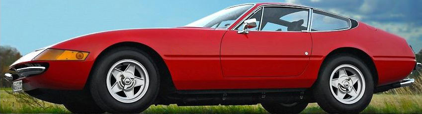 Side view of a Ferrari 365 GTB/4 Daytona