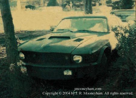 Front view of Shadowfast 1969 Ford Mustang Mach 1 real life supercar retouched