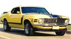The yellow and black 1970 Boss 302 of an associate