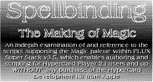 Cover art for article Spellbinding the making of magic