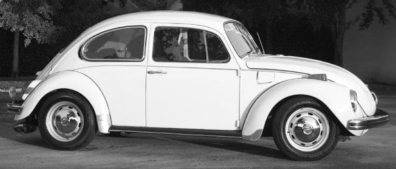 A 1970s Volkswagen Beetle